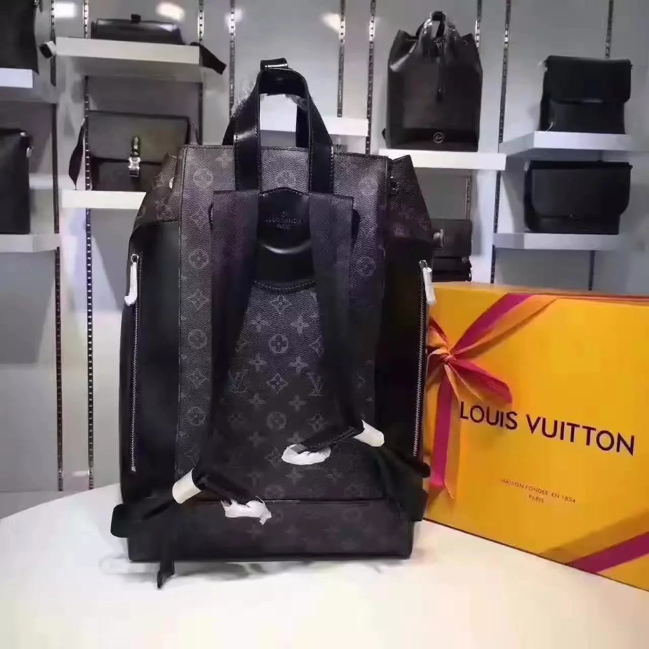 Authenticating the Louis Vuitton M40527 Explorer Backpack: A Comprehensive Guide Louis Vuitton M40527 Explorer Backpack Monogram Eclipse Canvas 4