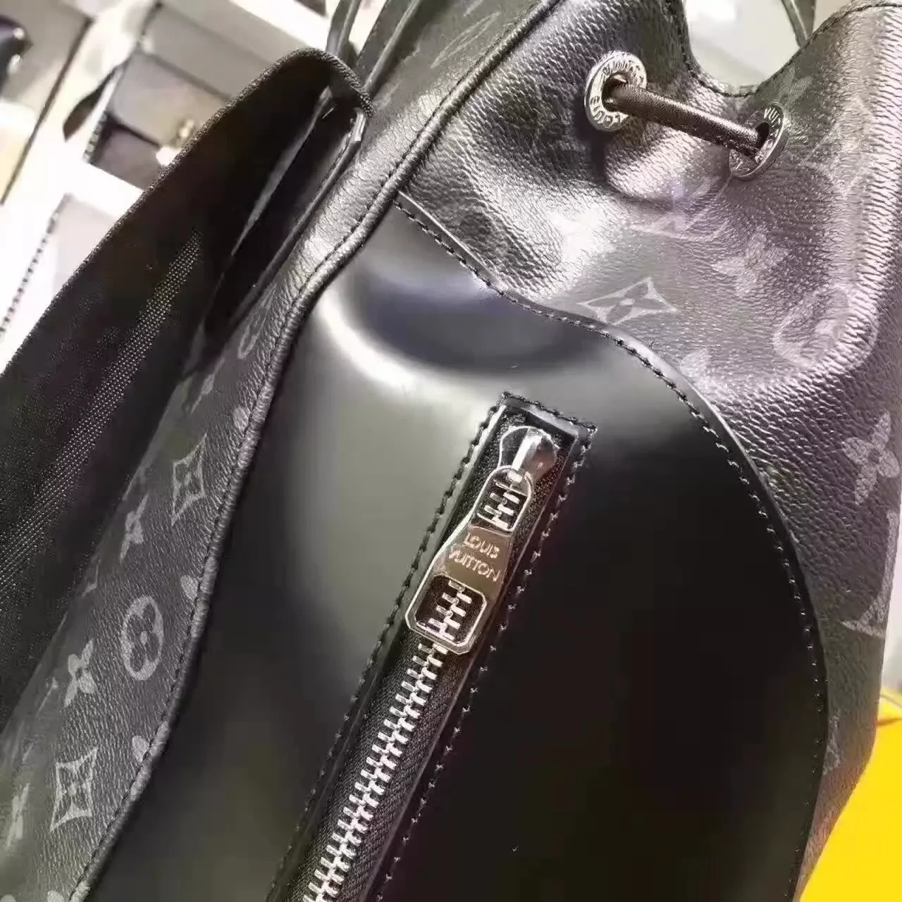 Authenticating the Louis Vuitton M40527 Explorer Backpack: A Comprehensive Guide Louis Vuitton M40527 Explorer Backpack Monogram Eclipse Canvas 6